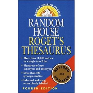 RANDOM HOUSE ROGET'S THESAURUS