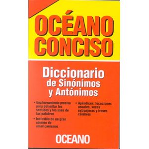 OCEANO DICCIONARIO CONCISO DE SINONIMOS Y ANTONIMOS