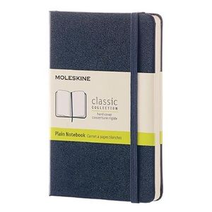 CUADERNO MOLESKINE CLASSIC POCKET HARD - AZUL ZAFIRO PLAIN