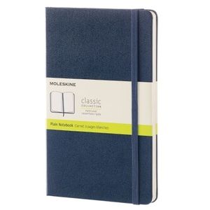 CUADERNO MOLESKINE CLASSIC LARGE HARD - AZUL ZAFIRO PLAIN