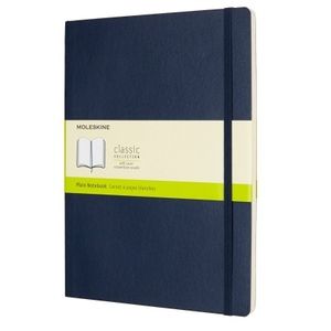 CUADERNO MOLESKINE CLASSIC XL SOFT - AZUL ZAFIRO PLAIN
