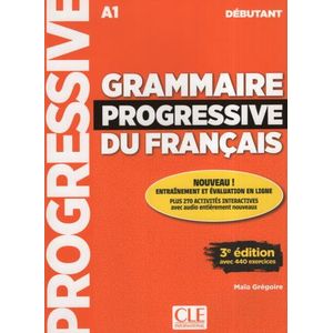 GRAMMAIRE PROGRESSIVE DEBUTANT A1 (3EME. EDITION) LIVRE + AU