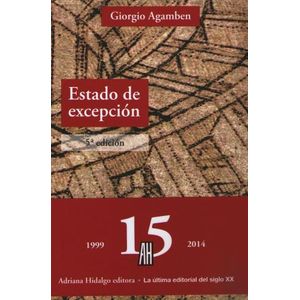 ESTADO DE EXCEPCION 5/ED. - GIORGIO AGAMBEN