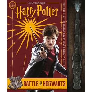 BATTLE OF HOGWARTS - HARRY POTTER - BOOK AND WAND SET