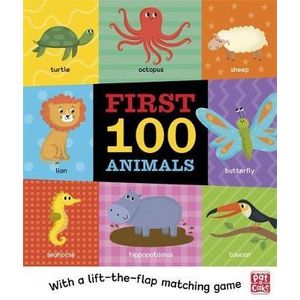 FIRST 100 ANIMALS - WITH A LIFT THE FLAP MATCHING GAME