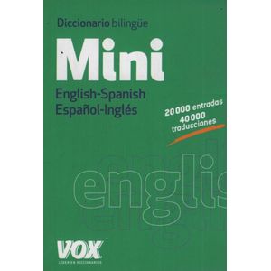DICCIONARIO VOX MINI BILINGUE ENGLISH - SPANISH / ESPAÑOL -