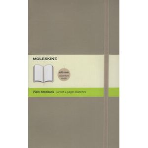CUADERNO MOLESKINE CLASSIC LARGE SOFT - BEIGE CAQUI PLAIN
