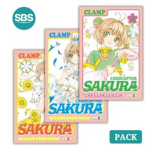 PACK CARDCAPTOR SAKURA - CLEAR CARD ARC VOL 2 AL 4 - 3 LIBRO