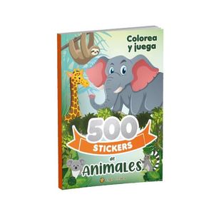 ANIMALES - COLOREA Y JUEGA - 500 STICKERS