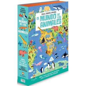 EL MUNDO DE LOS ANIMALES - LIBRO + PUZZLE