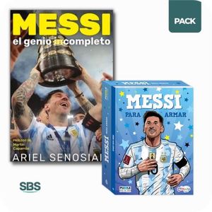 MESSI GENIO COMPLETO + MESSI PARA ARMAR  - 2 LIBROS + ROMPEC