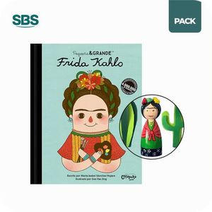 FRIDA KAHLO - PEQUEÑA Y GRANDE (TD) + FRIDA MADERA - 2 COMPO