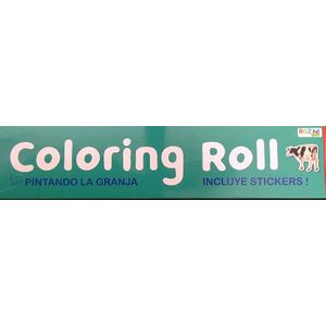 COLORING ROLL - PINTANDO LA GRANJA - CON STICKERS