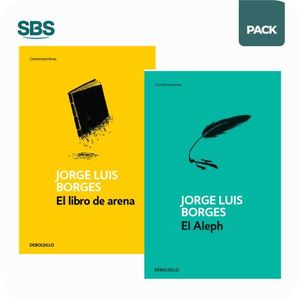 EL ALEPH + EL LIBRO DE ARENA - BORGES - 2 LIBROS