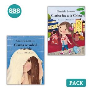 PACK CLARITA SE VOLVIO INVISIBLE + FUE A LA CHINA - 2 LIBROS