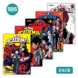PACK MY HERO ACADEMIA - VOL 1 AL 5 - 5 LIBROS