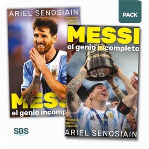 MESSI EL GENIO COMPLETO + INCOMPLETO - 2 LIBROS