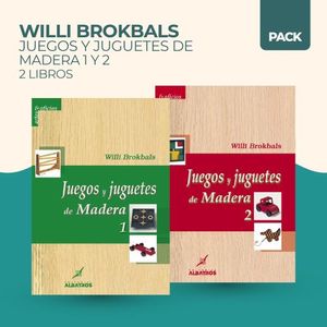 JUEGOS Y JUGUETES DE MADERA 1 Y 2 - 2 LIBROS - BROKBALS
