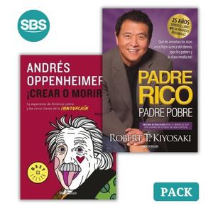 PADRE RICO, PADRE POBRE + CREAR O MORIR - 2 LIBROS