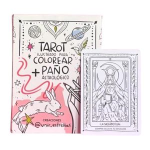 TAROT ILUSTRADO PARA COLOREAR + PAÑO ASTROLOGICO