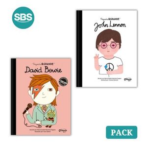 PACK PEQUEÑO Y GRANDE - JOHN LENNON + DAVID BOWIE - 2 LIBROS