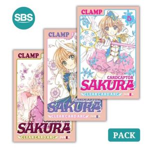 PACK CARDCAPTOR SAKURA - CLEAR CARD ARC VOL 5 AL 7 - 3 LIBRO