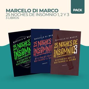 25 NOCHES DE INSOMNIO 1, 2 Y 3 - 3 LIBROS - DI MARCO