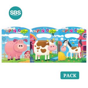 COLECCION YO PINTO LA GRANJA - CABALLOS + CERDO + VACA - 3 L