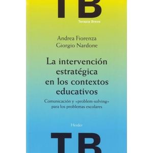 INTERVENCION ESTRATEGICA EN LOS CONTEXTOS EDUCATIVOS