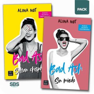 SALTAN CHISPAS + SIN MIEDO - BAD ASH 1 Y 2  - 2 LIBROS - NOT