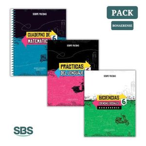 PRACTICAS DEL LENGUAJE 6 + CUADERNO DE MATEMATICAS 6 + BICIE