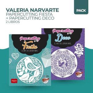 PAPERCUTTING FIESTA + PAPERCUTTING DECO - 2 LIBROS - NARVART