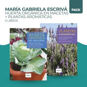HUERTA ORGANICA EN MACETAS + PLANTAS ORGANICAS - 2 LIBROS -