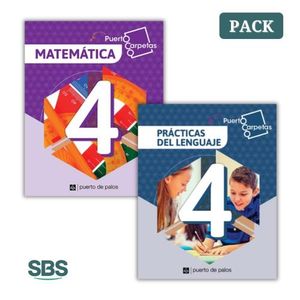 PUERTO CARPETAS - MATEMATICA + PRACTICAS DEL LENGUAJE 4 - 2
