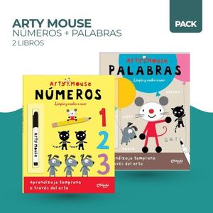 NUMEROS + PALABRAS - ARTY MOUSE - 2 LIBROS