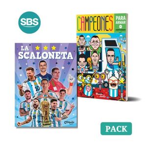 LA SCALONETA + CAMPEONES PARA ARMAR - 2 LIBROS