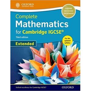 COMPLETE MATHEMATICS FOR CAMBRIDGE IGCSE EXTENDED (3RD.EDITI