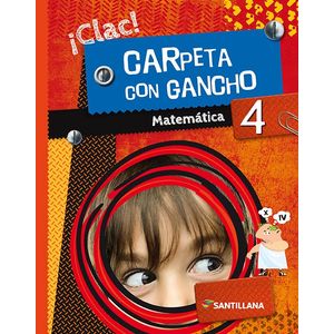 CARPETA CON GANCHO 4 - MATEMATICA 4 CLAC