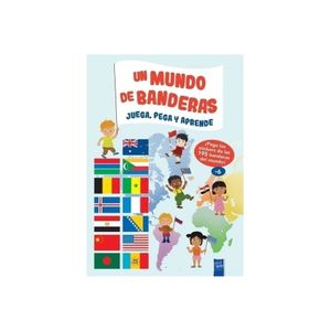 UN MUNDO DE BANDERAS - JUEGA, PEGA Y APRENDE