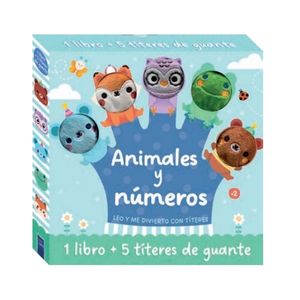 ANIMALES Y NUMEROS - LEO Y ME DIVIERTO CON TITERES - LIBRO +