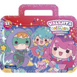 SUPERHEROES KAWAII - VALIJITA PARA COLOREAR