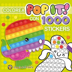 DINOSAURIO - COLOREA POP IT - 1000 STICKERS