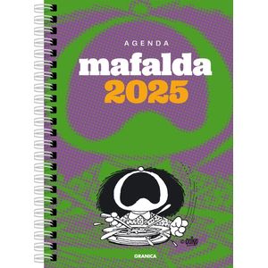 AGENDA 2025 MAFALDA ANILLADA FEMINISTA VERDE-GRIS - QUINO