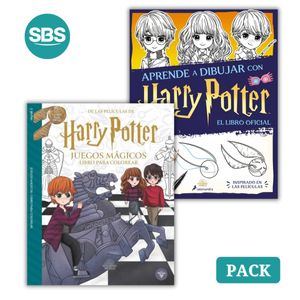 HARRY POTTER - APRENDE A DIBUJAR + JUEGOS MAGICOS - 2 LIBROS