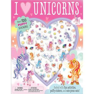 I LOVE UNICORNS - PUFFY STICKERS