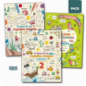 LIBRO DE LOS PEQUEÑOS ARTISTAS 1 Y 2 + LIBRO PARA COLOREAR -