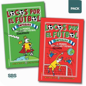 LOCOS POR EL FUTBOL - PRIMERA Y SEGUNDA TEMPORADA - 2 LIBROS