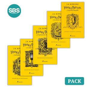 HARRY POTTER HUFFLEPUFF (20°ANIV.) - LIBROS 1 AL 5