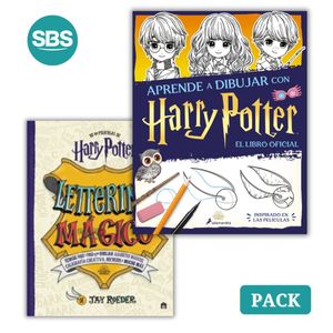HARRY POTTER - APRENDE A DIBUJAR + LETTERING MAGICO - 2 LIBR