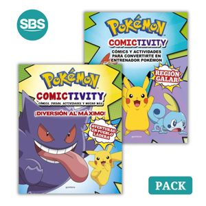 PACK POKEMON COMICTIVITY - 2 LIBROS